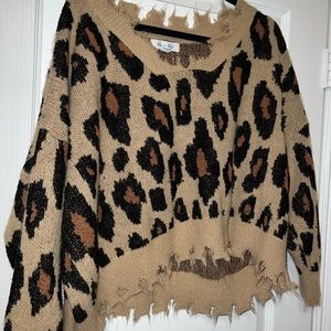 Cheetah sweater
